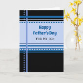 Retro Son Happy Vatertag Karte (Gelbe Blume)