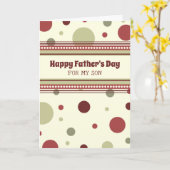 Retro Son Happy Vatertag Karte (Gelbe Blume)