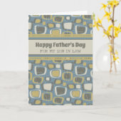 Retro Son in Law Happy Vatertag Karte (Gelbe Blume)
