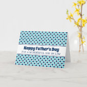 Retro Son in Law Happy Vatertag Karte (Gelbe Blume)