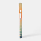 Retro-Sonne über dem Ozean iPhone 16 Hülle (Linke Seite)
