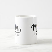 Retro-Sonnen-Mutter Etablierte handgeschriebene Na Kaffeetasse (Mittel)