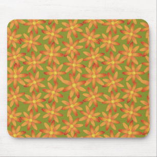 Retro-Sonnenaufgang Gänseblümchen-Blumenmuster in Mousepad