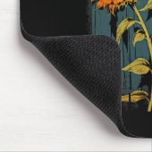 Retro Sonnenblume Boho Hippie Fall Ästhetik #1 Gra Mousepad (Ecke)