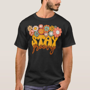 Retro Sonnenblume Hippie Bleibe Groovy Positive Mi T-Shirt