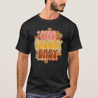 Retro Sonnenblume Hippie One Groovy Positive Mind T-Shirt