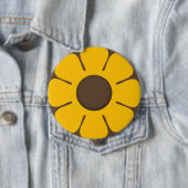 RETRO Sonnenblume-Rucksack-Buttonknöpfe Button (Beispiel)
