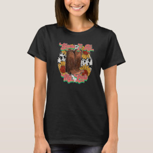 Retro Sonnenblumen Boot Schuldzuweisung alles auf T-Shirt
