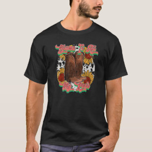 Retro Sonnenblumen Boot Schuldzuweisung alles auf T-Shirt