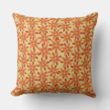 Retro-Sonnenblumen-Daisy-Blumenmuster in warmem Ge