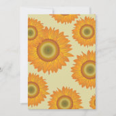 Retro Sonnenblumen Einladung (Vorderseite)