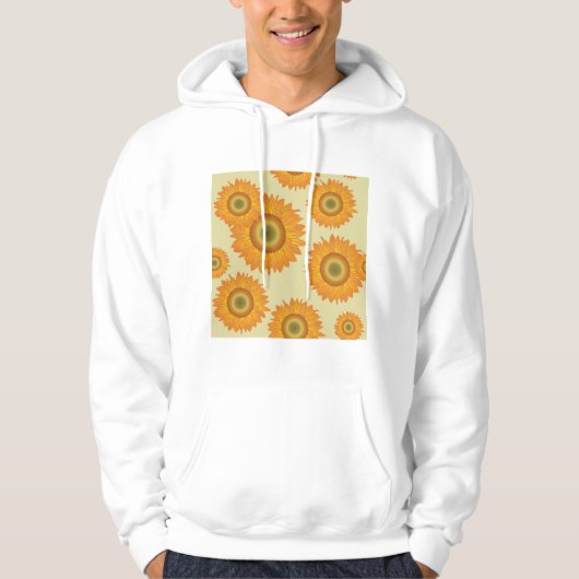 Retro Sonnenblumen Hoodie (Vorderseite)