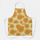 Retro Sonnenblumen Schürze (Vorderseite)