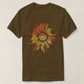 Retro Sonnenblumengarten Vintag Sonnenblumen T-Shirt (Design vorne)