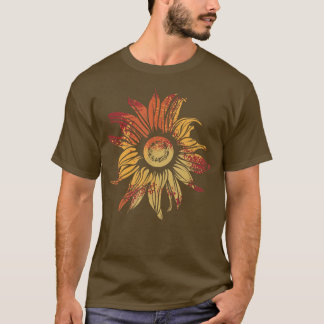 Retro Sonnenblumengarten Vintag Sonnenblumen T-Shirt