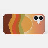 Retro-Sonnenbogen iPhone 16 Hülle (Rückseite (Horizontal))