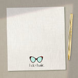 Retro-Sonnenbrille der 60er Jahre Notizblock<br><div class="desc">Retro Tortoise Muschel Sonnenbrille</div>