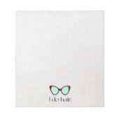 Retro-Sonnenbrille der 60er Jahre Notizblock (Vorderseite)