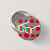 Retro Sonnenbrille-Knopf Button (Vorne & Hinten)