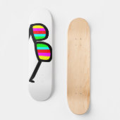 Retro-Sonnenbrille Longboard Skateboard (Vorderseite)