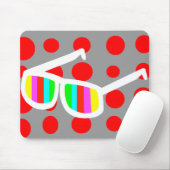 Retro Sonnenbrille Mousepad (Mit Mouse)