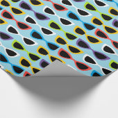 Retro Sonnenbrille-Packpapier Geschenkpapier (Ecke)