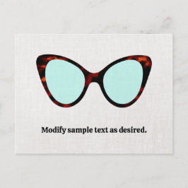 Retro-Sonnenbrille Postkarte