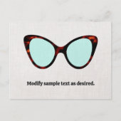 Retro-Sonnenbrille Postkarte (Vorderseite)