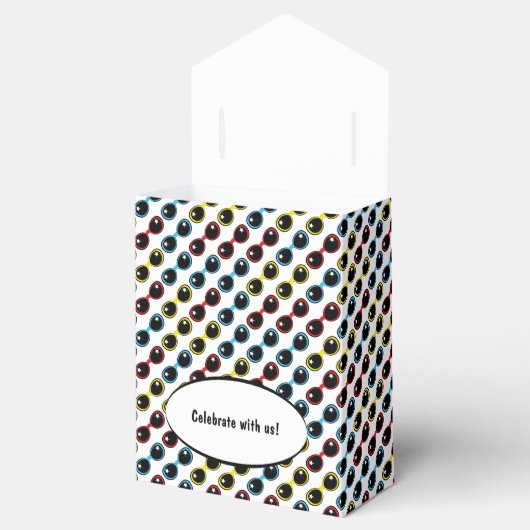 Retro-Sonnenbrille primär Geschenkschachtel (Geöffnet)