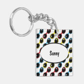 Retro-Sonnenbrille primär Schlüsselanhänger (Vorderseite links)