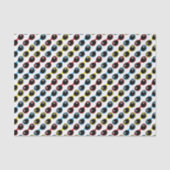 Retro-Sonnenbrille Primäres Blau Rot Seidenpapier (Vorderseite)