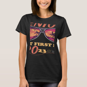 Retro Sonnenbrille Senior 2023 Letzter Tag T-Shirt
