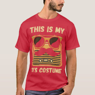 Retro-Sonnenbrille und Schnurrbart Freund im Stil T-Shirt