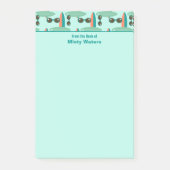 Retro-Sonnenbrille und Surfbretter Personalisiert Post-it Klebezettel (Vorderseite)