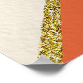 Retro-Sonnenbrust Poster (Ecke)