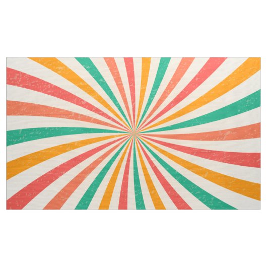 Retro Sonnendurchbruch des bunten Sommers Stoff (Yard (91,4 cm))
