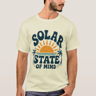 Retro-Sonnenpalmenbaum-Sommerurlaub-Design T-Shirt