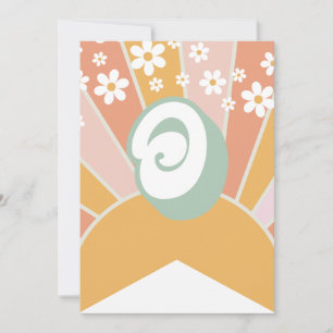 Retro-Sonnenschein-Daisy-Boho-Blumenbanner O Einladung