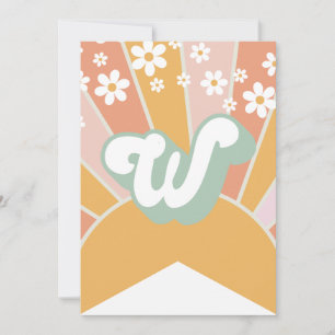 Retro-Sonnenschein-Daisy-Boho-Blumenbanner W Einladung