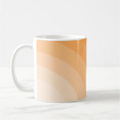 Retro-Sonnenstrahl-Regenbogen Kaffeetasse (Links)