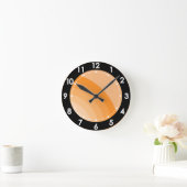 Retro-Sonnenstrahl-Regenbogen Runde Wanduhr (Zuhause)