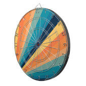 Retro-Sonnenstrahlen Dartscheibe (Vorderseite rechts)