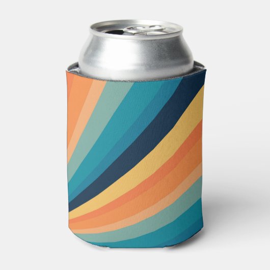 Retro-Sonnenstrahlen Dosenkühler (Kanne Vorderseite)