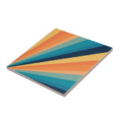 Retro-Sonnenstrahlen Fliese (Seite)