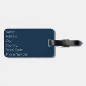 Retro-Sonnenstrahlen Gepäckanhänger (Rückseite horizontal)