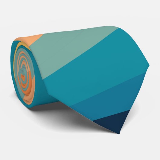 Retro-Sonnenstrahlen Krawatte (Gerollt)