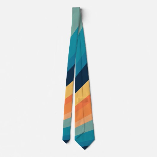 Retro-Sonnenstrahlen Krawatte (Rückseite)