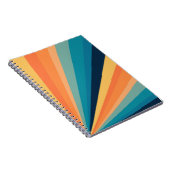 Retro-Sonnenstrahlen Notizblock (Rechte Seite)