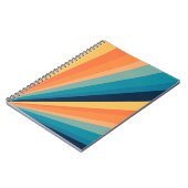 Retro-Sonnenstrahlen Notizblock (Linke Seite)