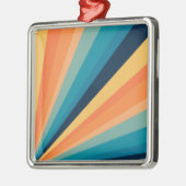 Retro-Sonnenstrahlen Ornament Aus Metall (Links)